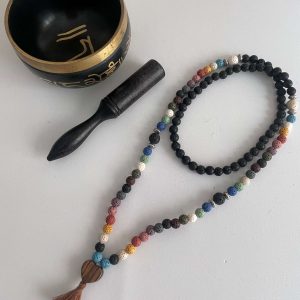 Japamala en Semillas de Rudraksha - Mala 108 cuentas artesanal