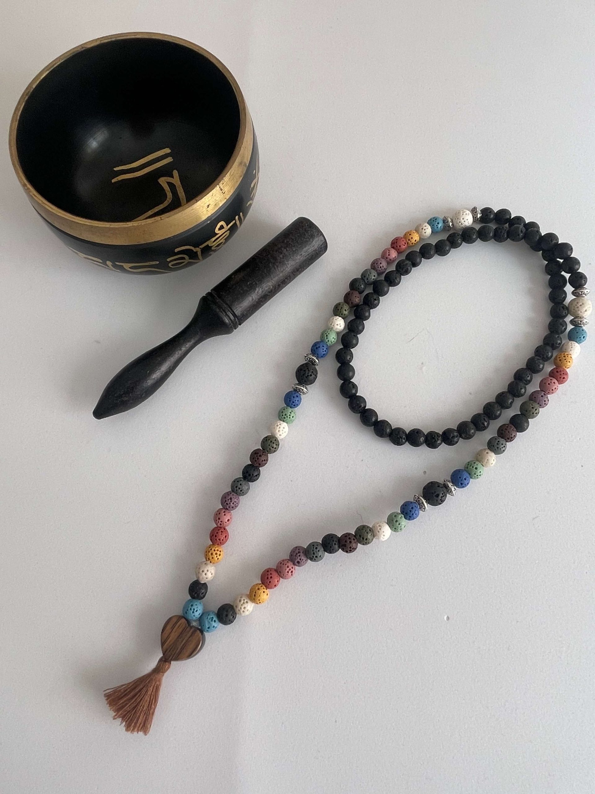 Japamala en Semillas de Rudraksha - Mala 108 cuentas artesanal